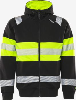 High Vis Stretch-Kapuzensweatshirt Kl. 1 7532 GKC  Fristads Medium