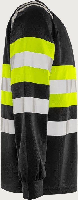 High vis Green funkcjonalna T-shirt z długim rękawem klasy 1 7881 GPST 7 Fristads