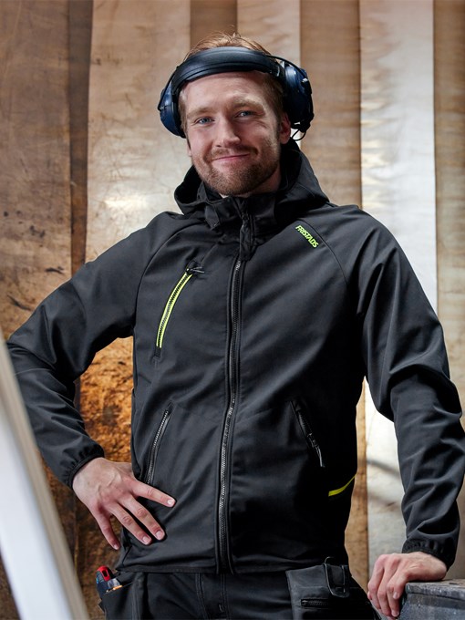 Tekninen hupullinen softshell takki 4871 GBF 11 Fristads