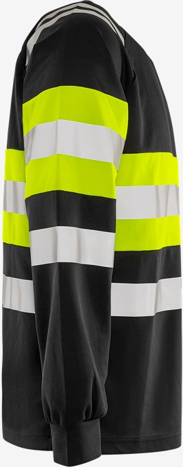 High vis Green funkcjonalna T-shirt z długim rękawem klasy 1 7881 GPST 4 Fristads