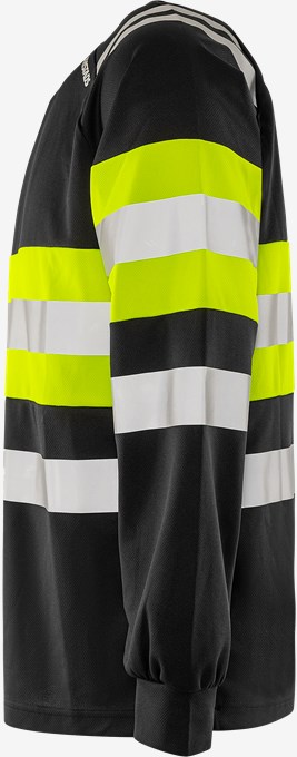 High vis Green funkcjonalna T-shirt z długim rękawem klasy 1 7881 GPST 3 Fristads