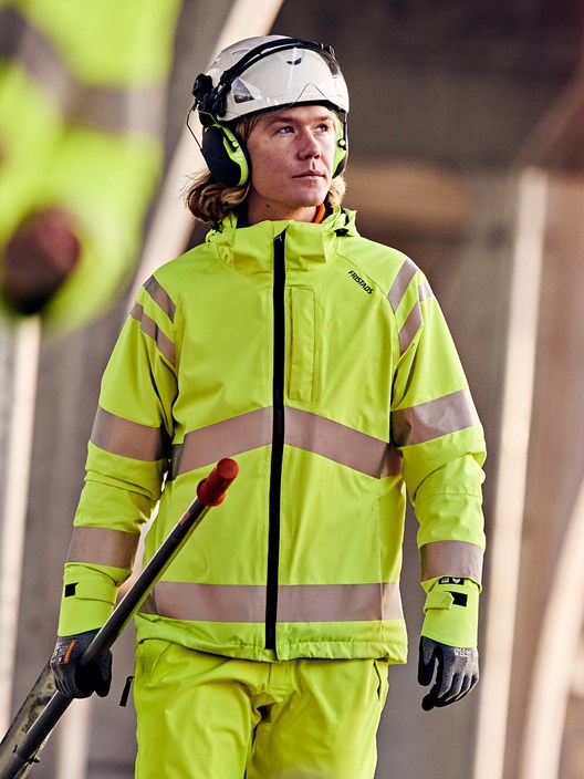 High vis Green stretch kuoritakki lk 3 4680 GLPS 4 Fristads