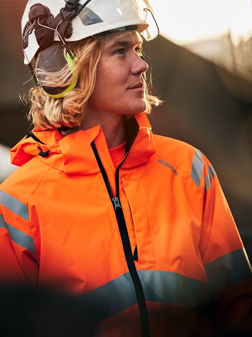 High vis Green sztreccs héjdzseki class 3 4680 GLPS 7 Fristads