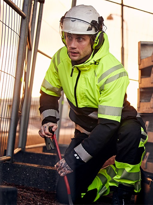 Hogezichtbaarheids Green stretch shelljack klasse 2 4690 GLS 9 Fristads