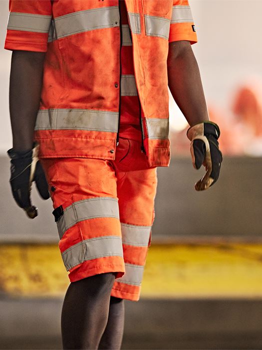 High vis Green shorts class 2 2650 GPLU Fristads Medium