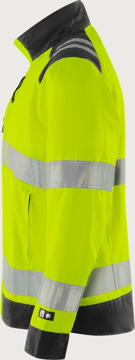 High vis Green jacket woman class 3 4068 GPLU 3 Fristads