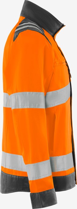 High vis Green jacket woman class 3 4068 GPLU 4 Fristads