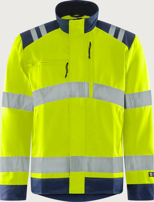 High vis Green jack klasse 3 4067 GPLU 1 Fristads