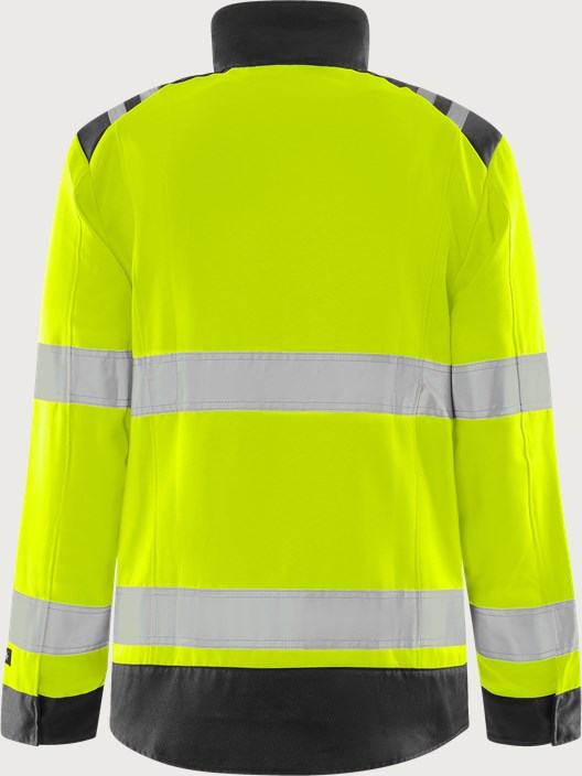 High vis Green jacket woman class 3 4068 GPLU 2 Fristads