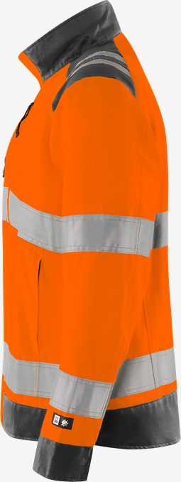 High vis Green jacket woman class 3 4068 GPLU 3 Fristads