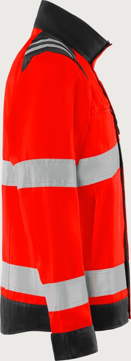 High vis Green jacket class 3 4067 GPLU 4 Fristads