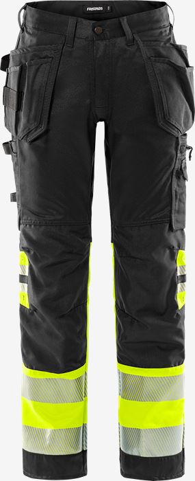 High vis rakentajan stretch housut lk 1 2706 PLU Fristads Medium