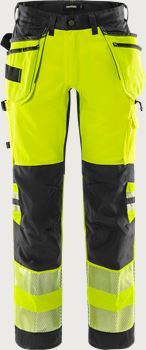 Hi Vis håndværker stretch bukser kl.2 2707  Fristads Medium