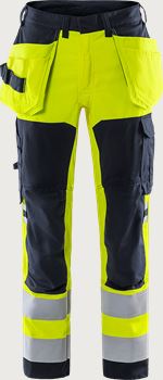 Flamestat high vis stretch håndværkerbukser kl.2 2167 ATHF Fristads Medium
