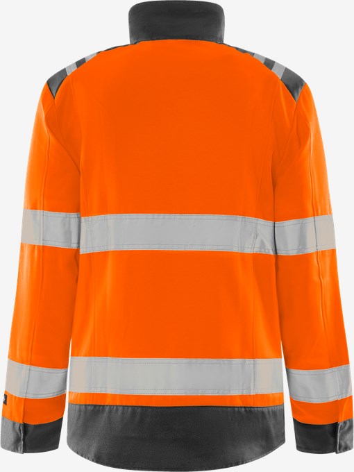 High vis Green jacket woman class 3 4068 GPLU 2 Fristads