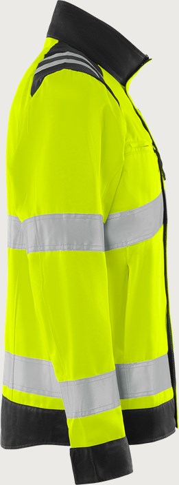 High vis Green jacket woman class 3 4068 GPLU 4 Fristads