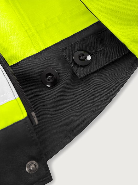 High vis Green jacket woman class 3 4068 GPLU 6 Fristads