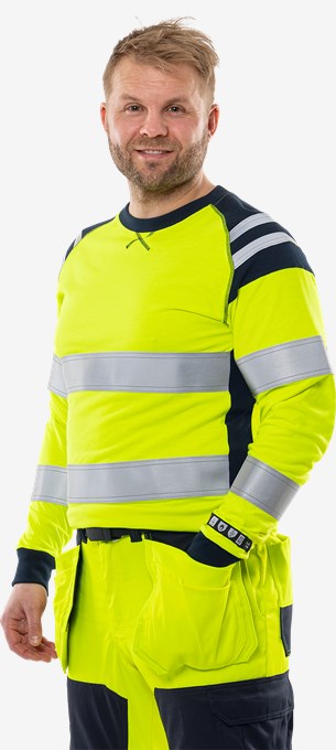 Flamestat high vis long sleeve t-shirt class 3 7077 TFLH 3 Fristads