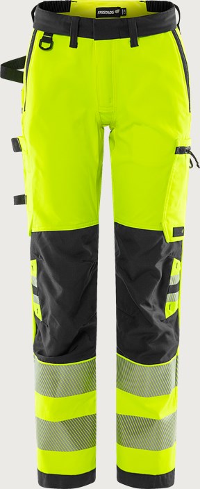 High vis Green håndværker stretchbuks dame klasse 2 2664 GSTP 6 Fristads