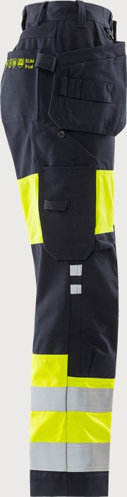 Flamestat high vis håndværkerbukser dame kl.1, 2777 ATHS 4 Fristads