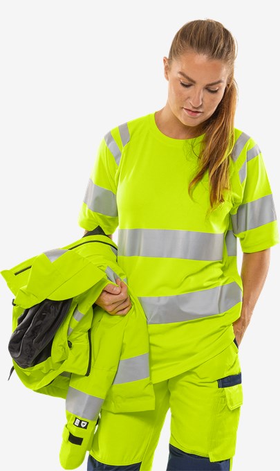 HiVis Green T-skjorte klasse 3 7860 GPST 6 Fristads