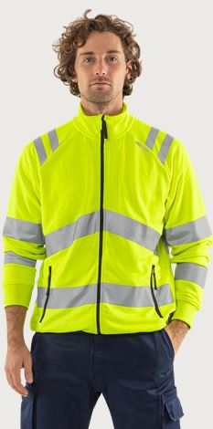 Varsel Green sweatshirt-jacka 7863 GPSW klass 3 Fristads Medium