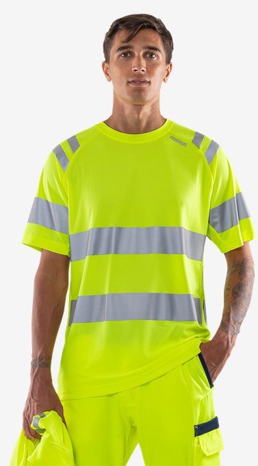 HiVis Green T-skjorte klasse 3 7860 GPST 5 Fristads