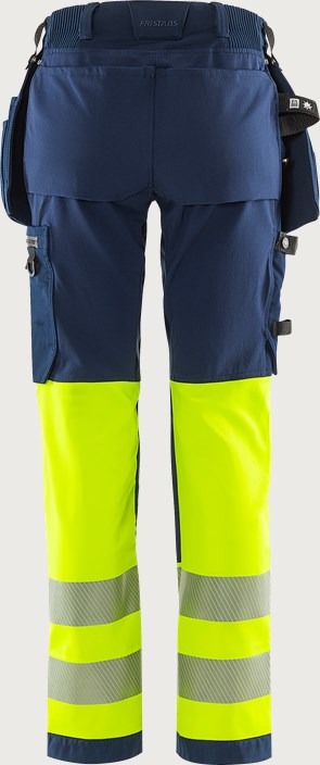 High vis Green håndværker stretchbukser klasse 1 dame 2663 GSTP 5 Fristads