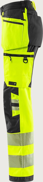 High vis Green håndværker stretchbuks dame klasse 2 2664 GSTP 8 Fristads