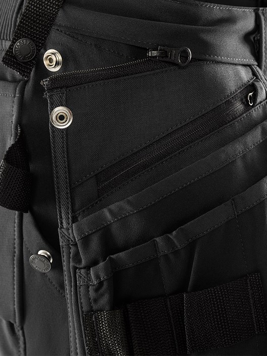 High vis Green håndværker stretchbukser klasse 1 dame 2663 GSTP 11 Fristads