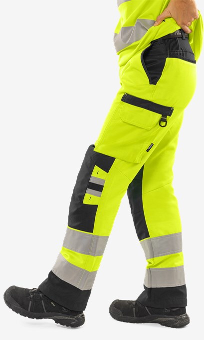 High vis Green trousers woman class 2 2642 GPLU 3 Fristads