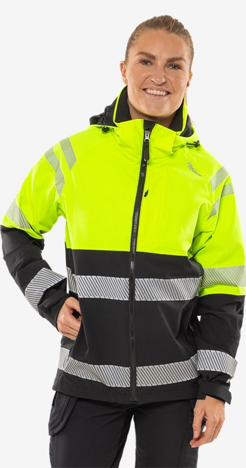 Hogezichtbaarheids Green stretch shelljack klasse 2 4690 GLS 6 Fristads