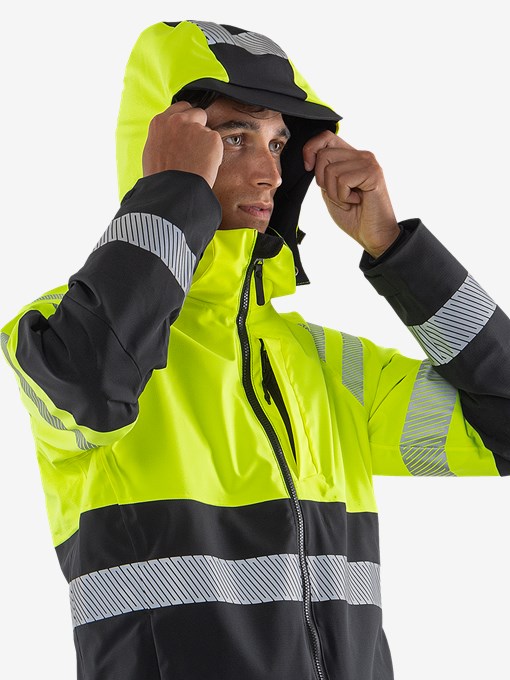 Hogezichtbaarheids Green stretch shelljack klasse 2 4690 GLS 8 Fristads