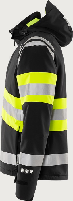 High vis Green stretch winter jacket class 1 4685 GLPS 4 Fristads