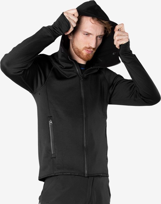 Calcium Polartec® power stretch hoodie 5 Fristads Outdoor