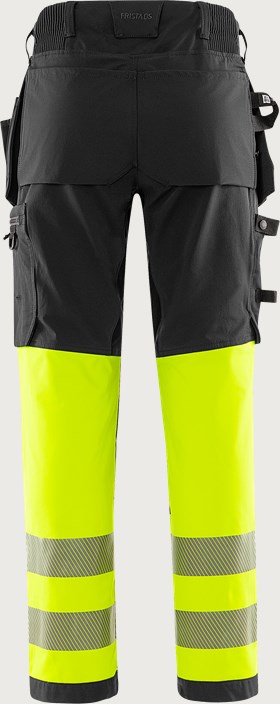 High vis Green håndværker stretchbukser klasse 1 2643 GSTP 4 Fristads