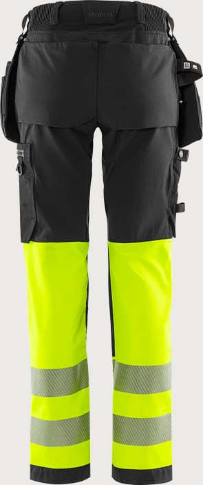 High vis Green håndværker stretchbukser klasse 1 dame 2663 GSTP 8 Fristads