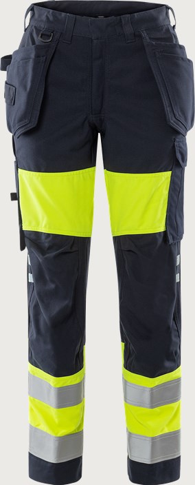 Flamestat high vis håndværkerbukser dame kl.1, 2777 ATHS 1 Fristads