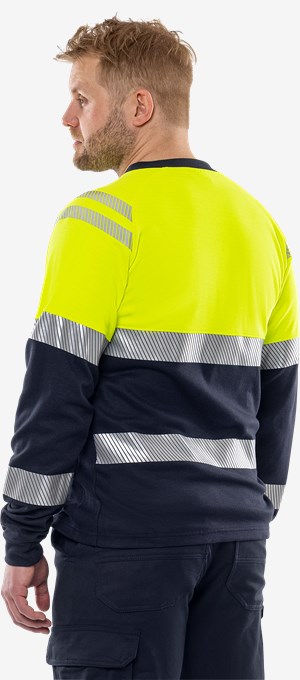 Flamestat T-shirt à manches longues haute visibilté classe 1 7107 TFL 4 Fristads