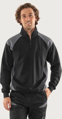 Felpa 1/2 zip Green 7048 GSM Fristads Medium