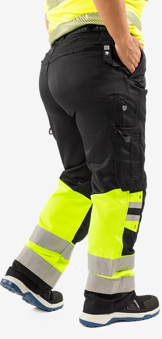 High vis Green trousers woman class 1 2652 GPLU 4 Fristads