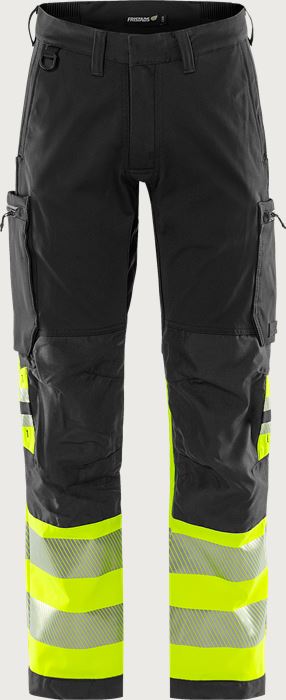 High vis Green stretch trousers class 1 2647 GSTP Fristads Medium