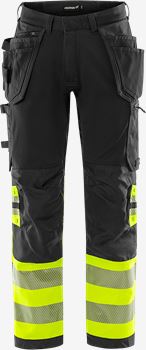 High vis Green craftsman stretch trousers class 1 2643 GSTP Fristads Medium