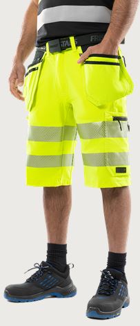 Shorts craftsman stretch Green High Vis. CL.2 2646 GSTP Fristads Medium