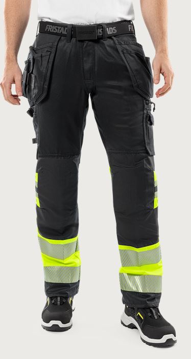 High vis craftsman stretch trousers class 1 2706 PLU Fristads Medium