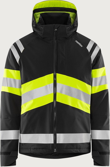 High vis Green stretch winter jacket class 1 4685 GLPS 2 Fristads