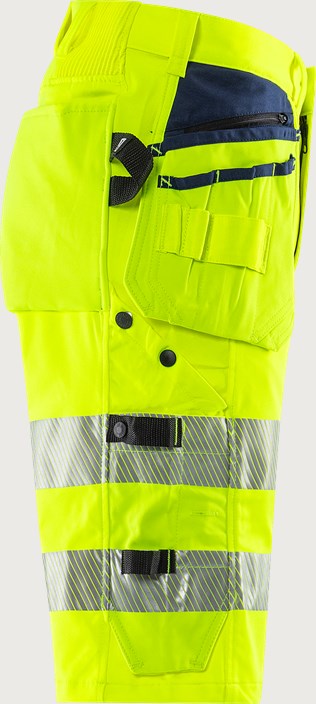 High vis Green håndværker stretchshorts klasse 2 2646 GSTP 5 Fristads