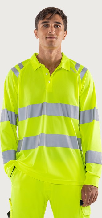 Koszulka polo z długim rękawem klasy 3 7864 GPST 1 Fristads