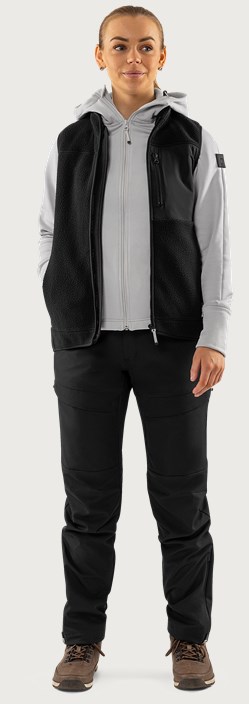 Felpa Cobalt Polartec® power stretch® donna con cappuccio 2 Fristads Outdoor