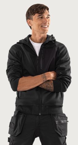 Sweatshirt-jacka med huva 7831 GKI Fristads Medium